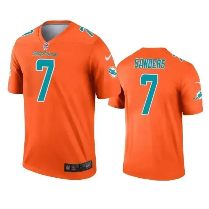 Men Miami Dolphins #7 Jason Sanders Nike Orange Inverted Legend Game NFL Jersey->miami dolphins->NFL Jersey